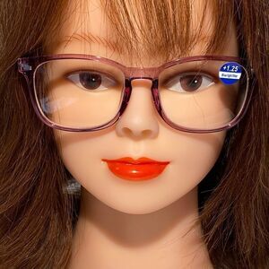 1477 Colette 1.25 Raspberry Reading Glasses Soft Butterfly Readers NWT